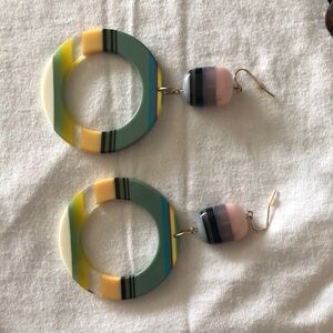 Vintage Retro Hoop Earrings